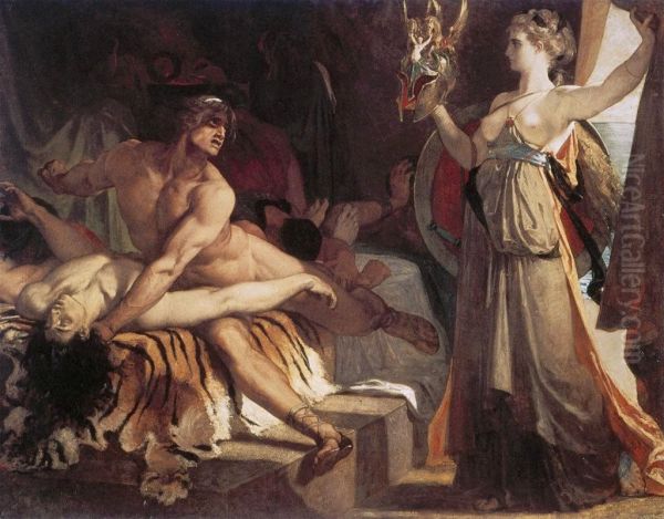 Thetis apporte a Achille les armes forgees par Vulcain - view 1