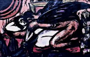 Vampir. by Max Beckmann
