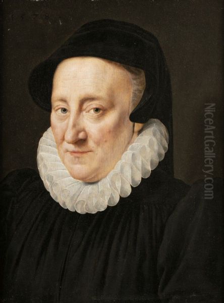 PORTRAIT OF AN ELDERLY LADY, BUST LENGTH - view 1