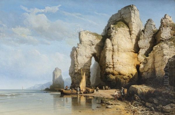 THE CLIFFS OF FLAMBOROUGH HEAD, YORKSHIRE - view 1