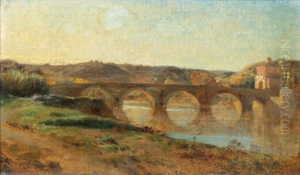 ITALIAN LANDSCAPE WITH BRIDGE - view 1
