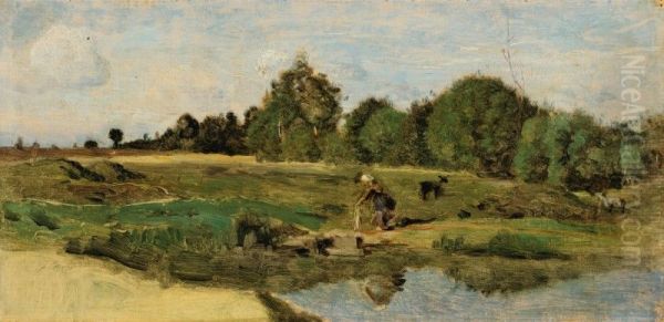 PASTURES IN THE SARTHE - view 1
