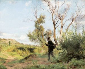 A WOOD-LINE (PORTRAIT OF PERE PIDOLE)