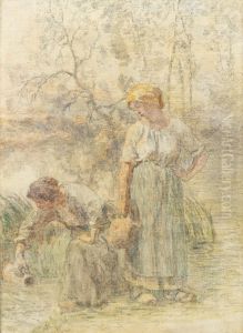 TWO PEASANT GIRLS