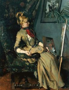 The young painter by Eugene Lecoindre