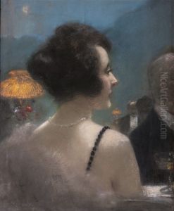 AN ELEGANT LADY by Henri Gervex