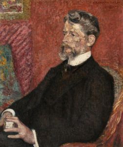 PORTRAIT OF GREGOIRE LE ROY by Georges Lemmen