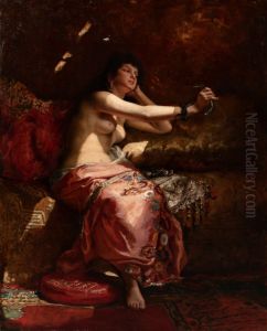 THE DEATH OF CLEOPATRA by Pierre-Joseph Mousset