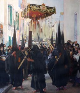 Sevilla, Holy Week. Penitents by Joaquin Sorolla