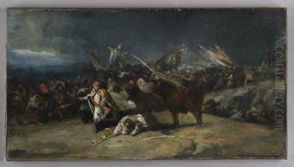 Procession Attacked by a Bull - view 1
