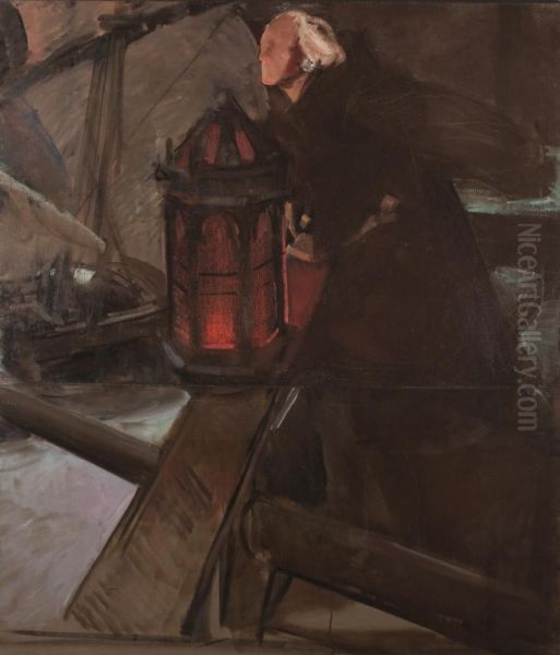 Columbus Leaving Palos (At the Lantern) - view 1