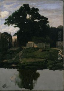 Landscape Study (Tree, Structures, and Pond) Landscape Study (Tree, Structures, and Pond)