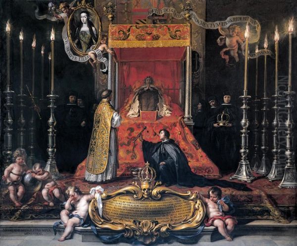 Maria Luisa of Orleans, Queen of Spain, Lying in State - view 1