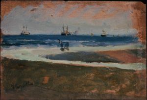 Beach at Valencia by Joaquin Sorolla