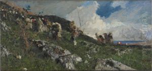 Arabs Ascending a Hill by Maria Fortuny Marsal