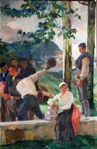 Guipuzcoa. Los bolos by Joaquin Sorolla