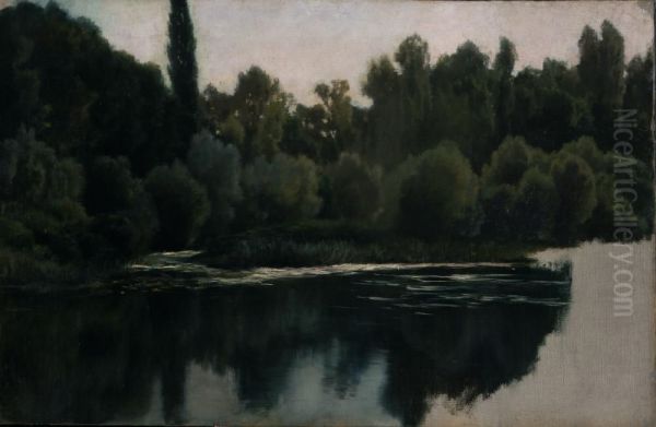 Landscape Study (Pond and Trees) - view 1