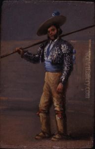 Picador with Lance by Valeriano Becquer