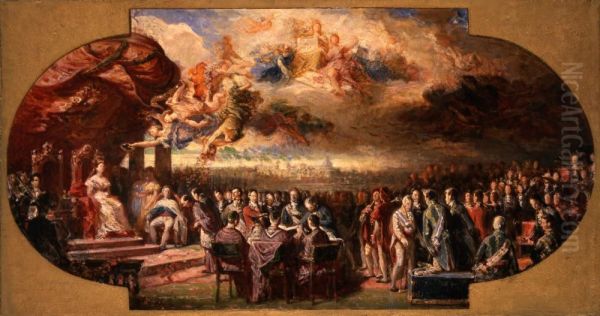 Sketch for the Allegory of the Cortes of 1834 - view 1