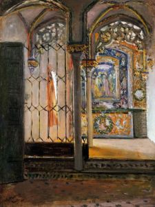 Recuerdo de la Capilla del Alcazar de Sevilla by Raimundo de Madrazo y Garreta