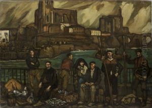 Marineros de Castro Urdiales by Jose Gutierrez Solana