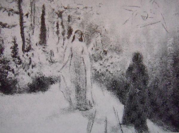 Dante and Beatrice meeting - view 1