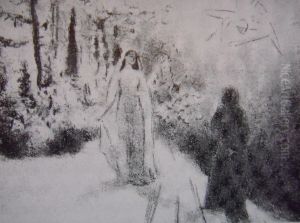 Dante and Beatrice meeting by Repin Iliya
