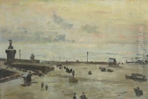 View of the Imperial Academy of Arts in St. Petersburg by Repin Iliya