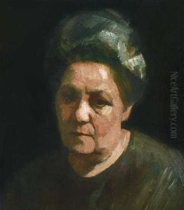 The painter's mother by Dezso Czigany