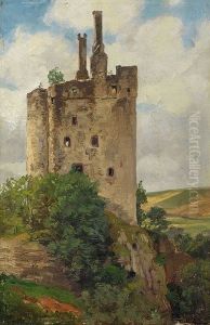 Burgruine Hermannstein bei Wetzlar/Lahn.