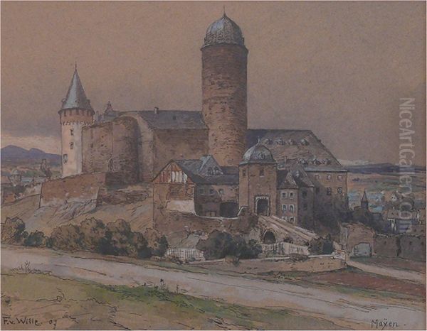 The Castle Genoveva in Mayen, Germany - view 1