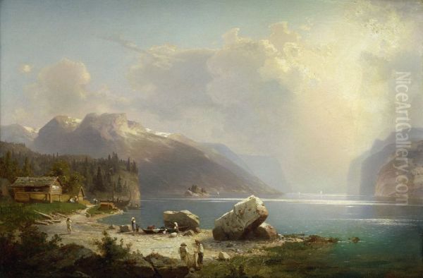 At the Hardanger Fjord in Norway - view 1