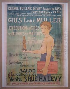 Affiche pour l'usine de gres d'Emile Muller by Alexandre Charpentier
