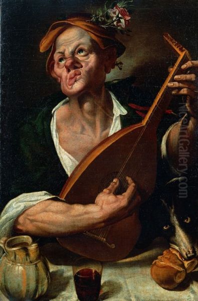 Lute palyer - view 1