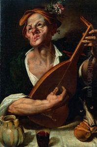 Lute palyer by Bartolomeo Passarotti
