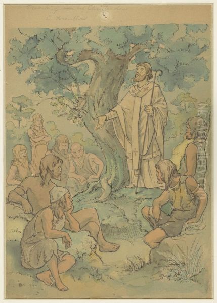 Willehad predigt das Christentum in Drenthe - view 1
