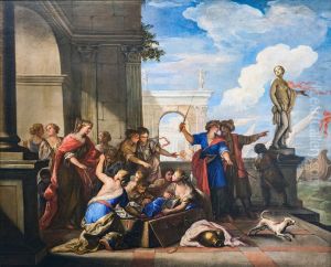 Achilles and the daughters of Lycomedes by Niccolo Bambini