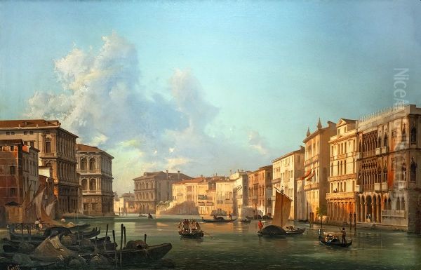 The Grand Canal towards Ca' Pesaro - view 1