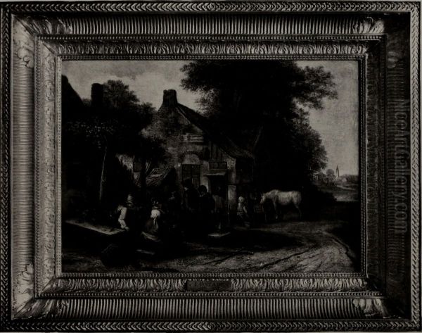 Peasants seated before an Inn - view 1