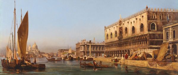 Venice, the Doge's Palace and the Molo - view 1