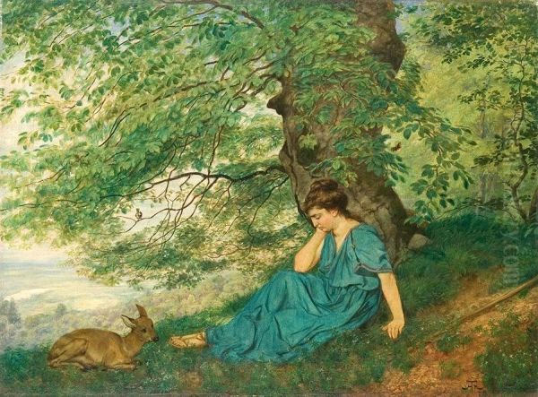 Diana under the tree - view 1
