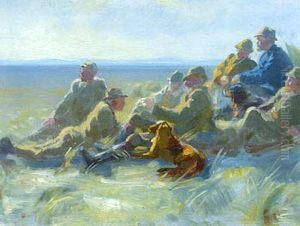 Hunters from Skagen. Study by Peder Severin Kroyer
