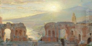 The antique theatre in Taormina.