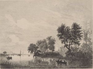 Bords de la Meuse by Salomon van Ruysdael