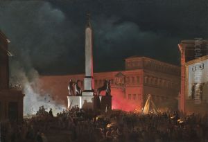 Blessing of Pius IX from the Quirinale at night