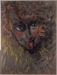 Portrait of Nena Stachurska by Stanislaw Ignacy Witkiewicz (Witkacy)