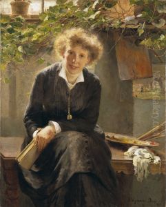 The Artist Jeanna Bauck by Bertha Wegmann