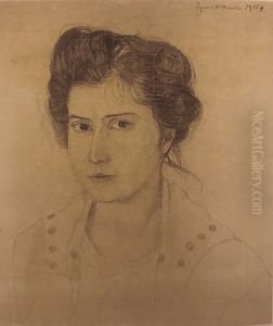 Portret kobiety by Stanislaw Ignacy Witkiewicz (Witkacy)