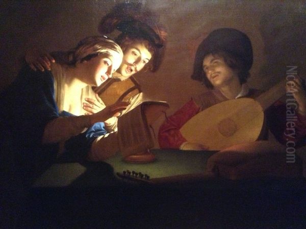 A Music Party" (van Honthorst). - view 1