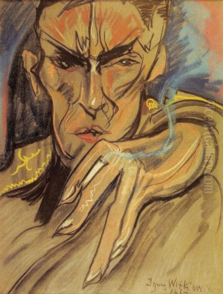 Portrait of an officer with a cigarete - view 1